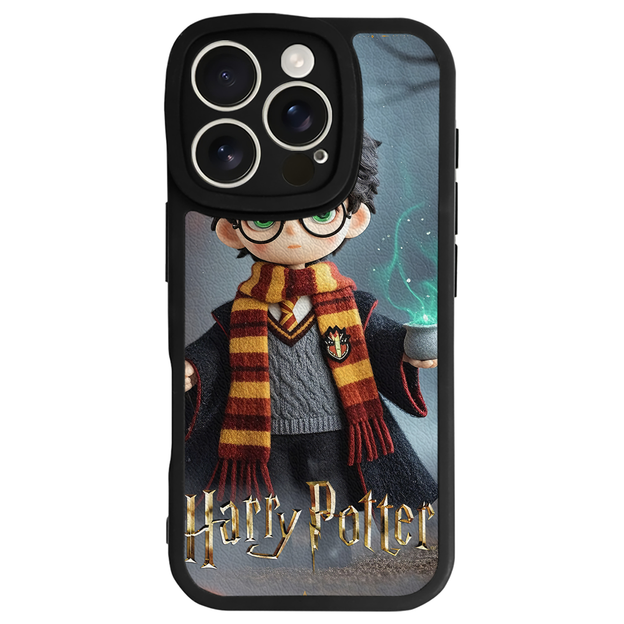（画像用） Harry Potter ハリー・ポッターシリーズ 【iPhone 16シリーズ対応】シリコンスマホケース（レザー調） 材質：シリコン